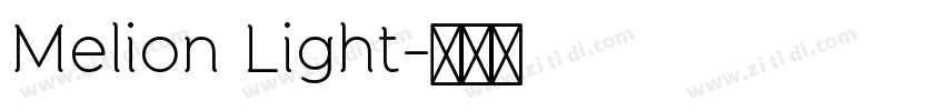 Melion Light字体转换